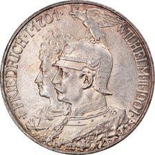 Coin, German States, PRUSSIA, Wilhelm II, 5 Mark, 1901, Berlin, MS(64), Silver