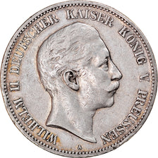 Coin, German States, PRUSSIA, Wilhelm II, 5 Mark, 1901, Berlin, VF(30-35)