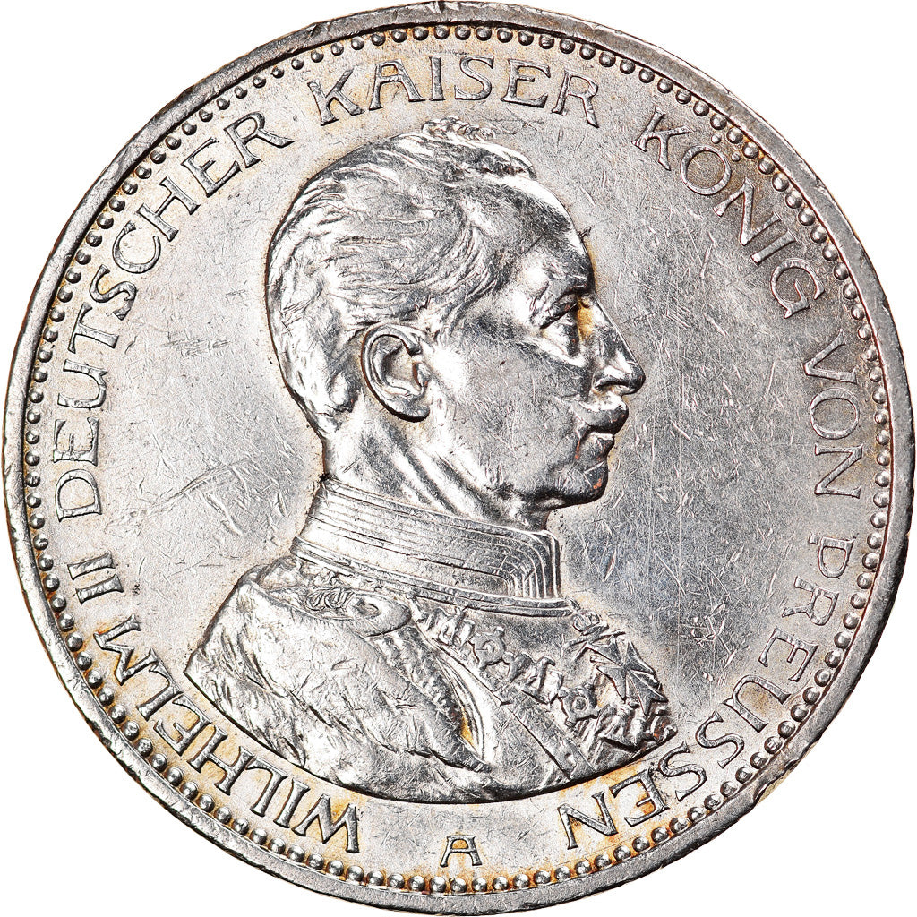 Coin, German States, PRUSSIA, Wilhelm II, 5 Mark, 1914, Berlin, MS(60-62)
