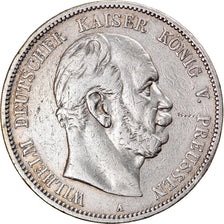 GERMAN STATES, 5 Mark, 1876, Berlin, KM #503, VF(30-35), Silver, 27.37