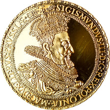Monnaie, Pologne, Zygmunt III Waza, Dukat, DANZIG, Refrappe officielle, FDC, Or
