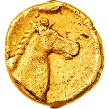 Coin, Zeugitana, 1/10 Stater, Carthage, AU(55-58), Gold, Pozzi:3290