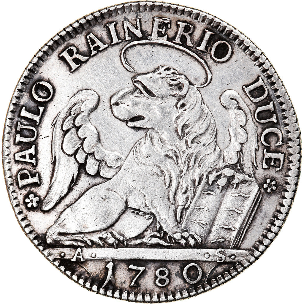 Moneta, STATI ITALIANI, VENICE, Paolo Renier, 1/4 Tallero, 1780, Venezia, BB+