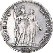 Coin, ITALIAN STATES, GENOA, 8 Lire, 1798, Genoa, Rare, VF(30-35), Silver
