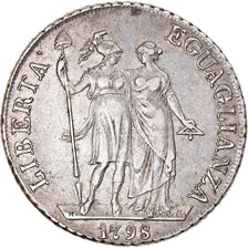 Moneta, STATI ITALIANI, GENOA, 4 Lire, 1798, Genoa, Extremely rare, BB, Argento