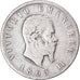 Münze, Italien, Vittorio Emanuele II, 2 Lire, 1863, Naples, S, Silber, KM:16.1
