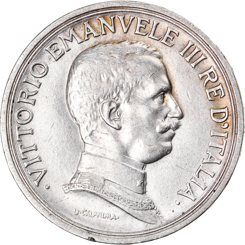 Coin, Italy, Vittorio Emanuele III, 2 Lire, 1916, Rome, AU(55-58), Silver, KM:55