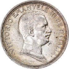 Coin, Italy, Vittorio Emanuele III, 2 Lire, 1916, Rome, AU(55-58), Silver, KM:55
