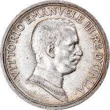 Coin, Italy, Vittorio Emanuele III, 2 Lire, 1916, Rome, AU(55-58), Silver, KM:55