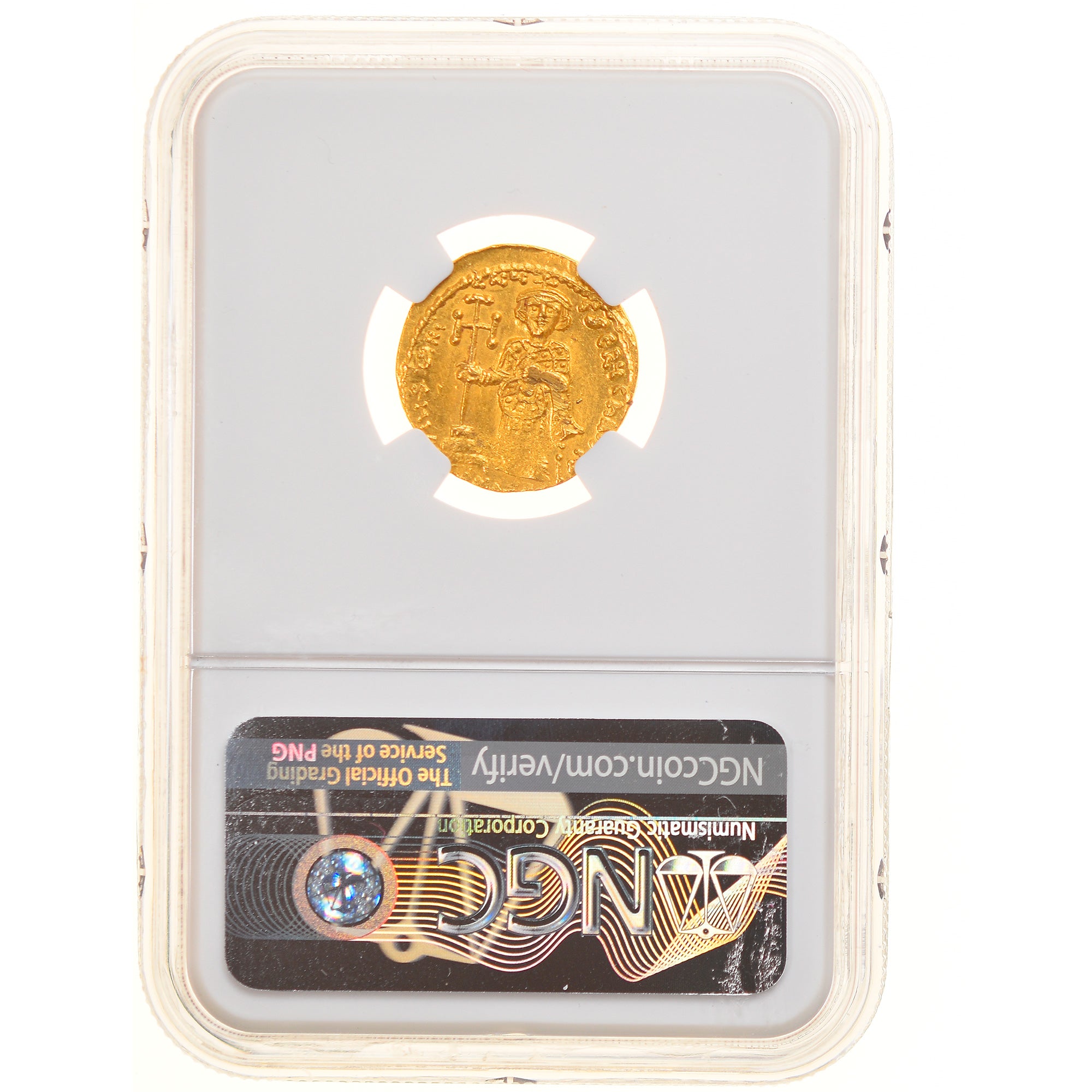 Monnaie, Justinian II, Solidus, 692-695, Constantinople, Gradée, NGC, MS60