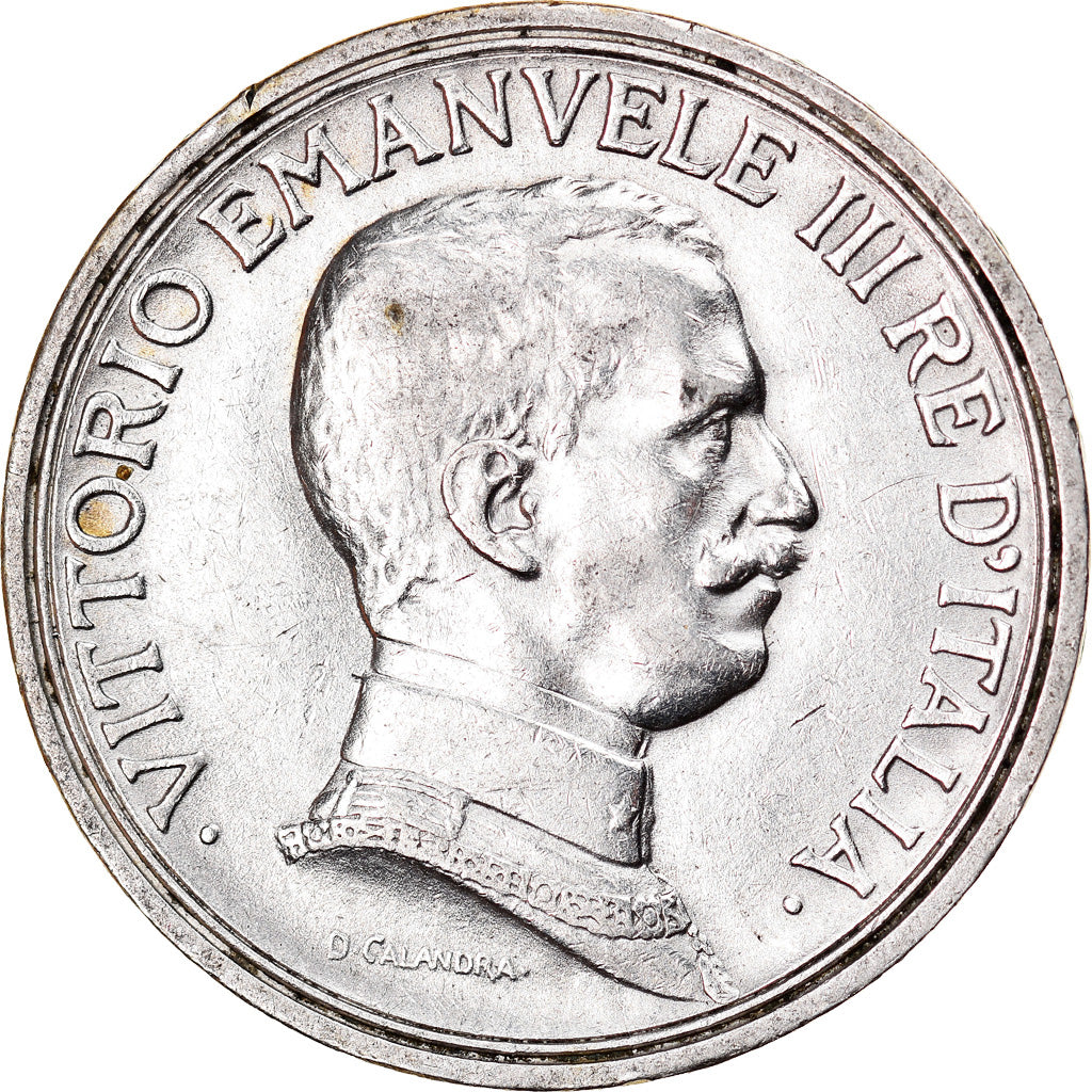 Coin, Italy, Vittorio Emanuele III, 2 Lire, 1915, Rome, MS(60-62), Silver, KM:55