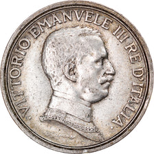 Coin, Italy, Vittorio Emanuele III, 2 Lire, 1914, Rome, AU(50-53), Silver, KM:55