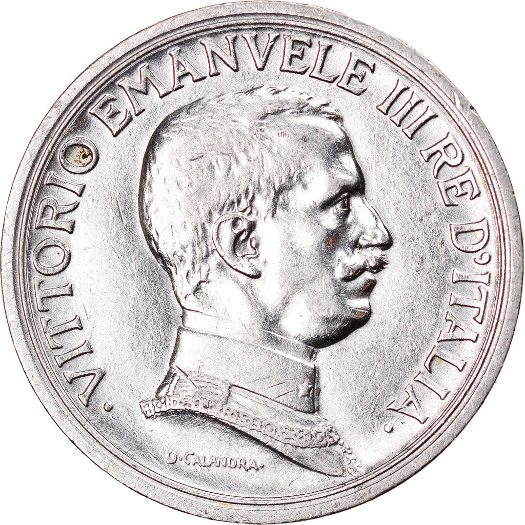 Coin, Italy, Vittorio Emanuele III, 2 Lire, 1914, Rome, AU(50-53), Silver, KM:55