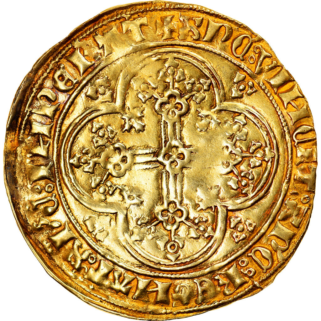 Coin, Netherlands, Wilhelm VI von Bayeren, Chaise d'or, Dordrecht, EF(40-45)