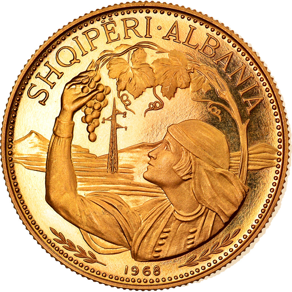 Monnaie, Albania, 100 Lekë, 1968, FDC, Or, KM:54.1