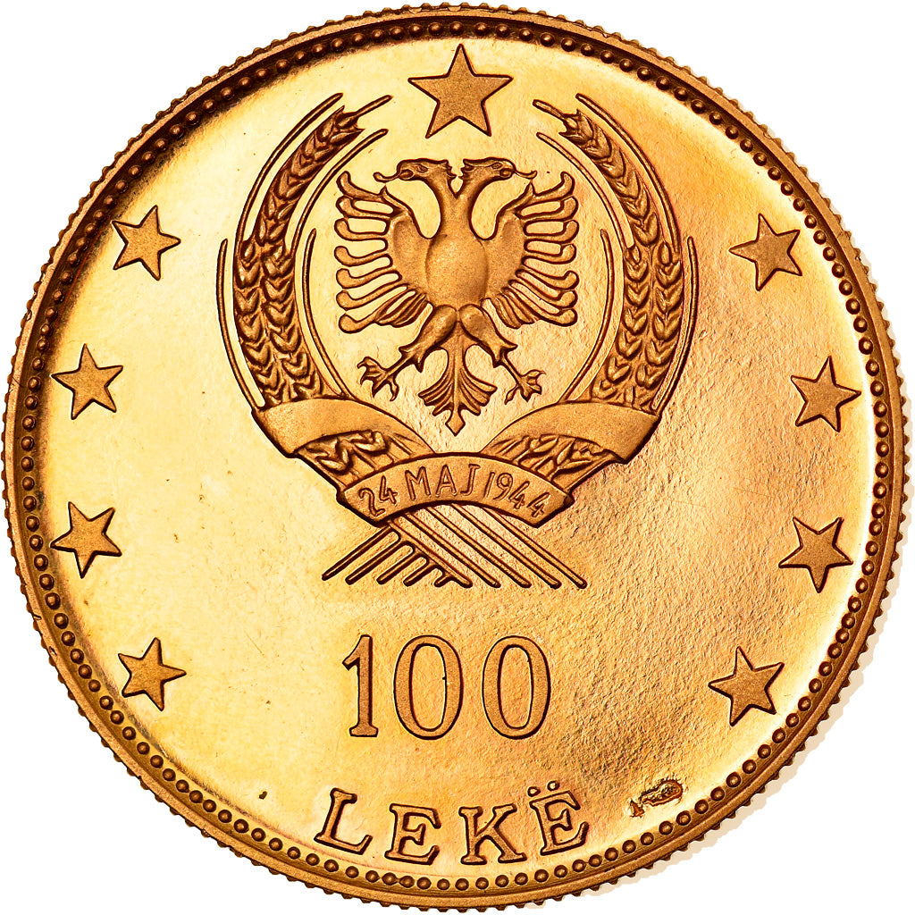 Monnaie, Albania, 100 Lekë, 1968, FDC, Or, KM:54.1