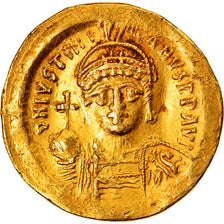 Munten, Justinianus I, Solidus, 527-565 AD, Constantinople, PR+, Goud, Sear:140