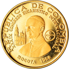 Coin, Colombia, 200 Pesos, 1968, Bogota, MS(65-70), Gold, KM:232