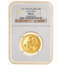 Coin, Netherlands, UTRECHT, 14 Gulden, 1751, Utrecht, NGC, MS62, MS(60-62)