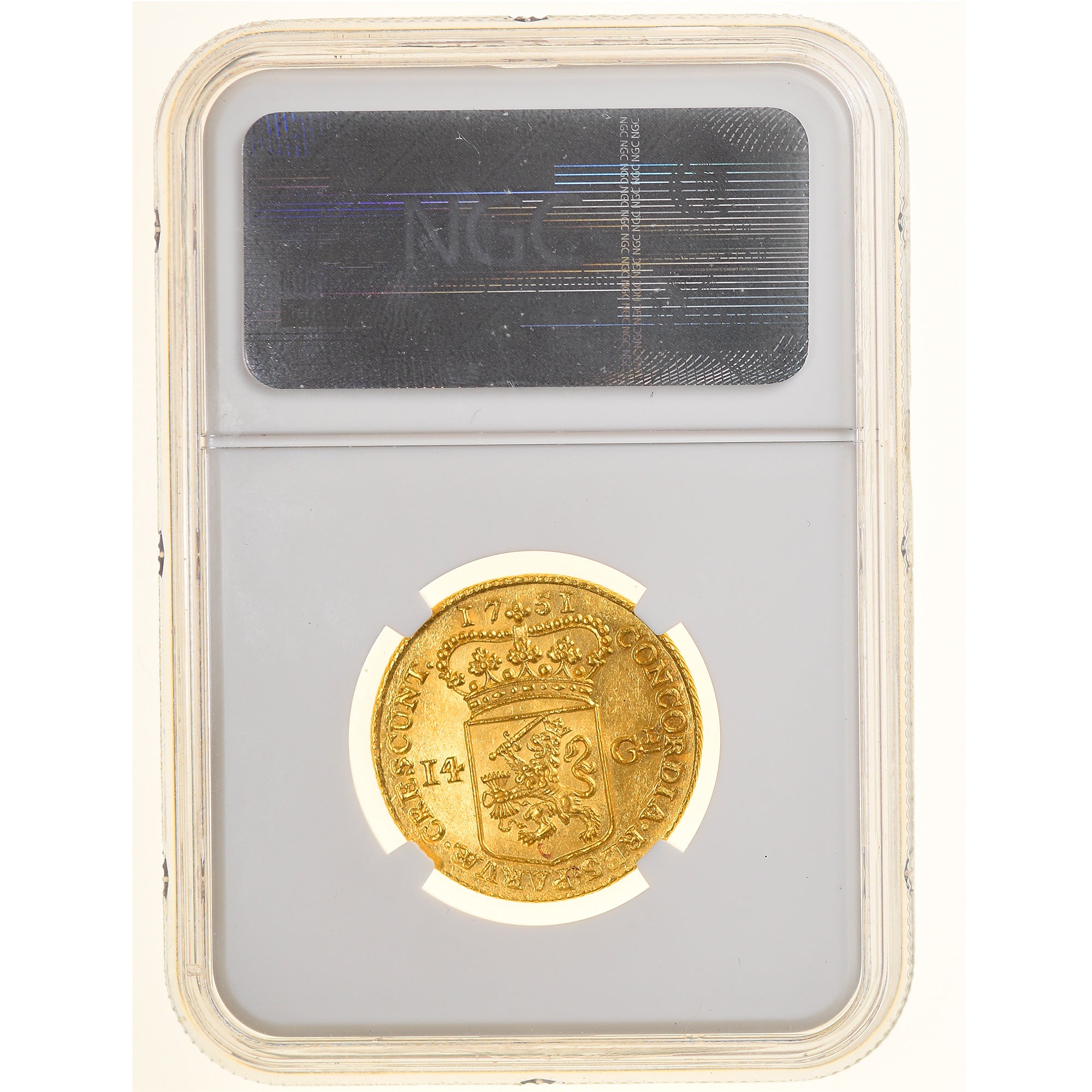Coin, Netherlands, UTRECHT, 14 Gulden, 1751, Utrecht, NGC, MS62, MS(60-62)
