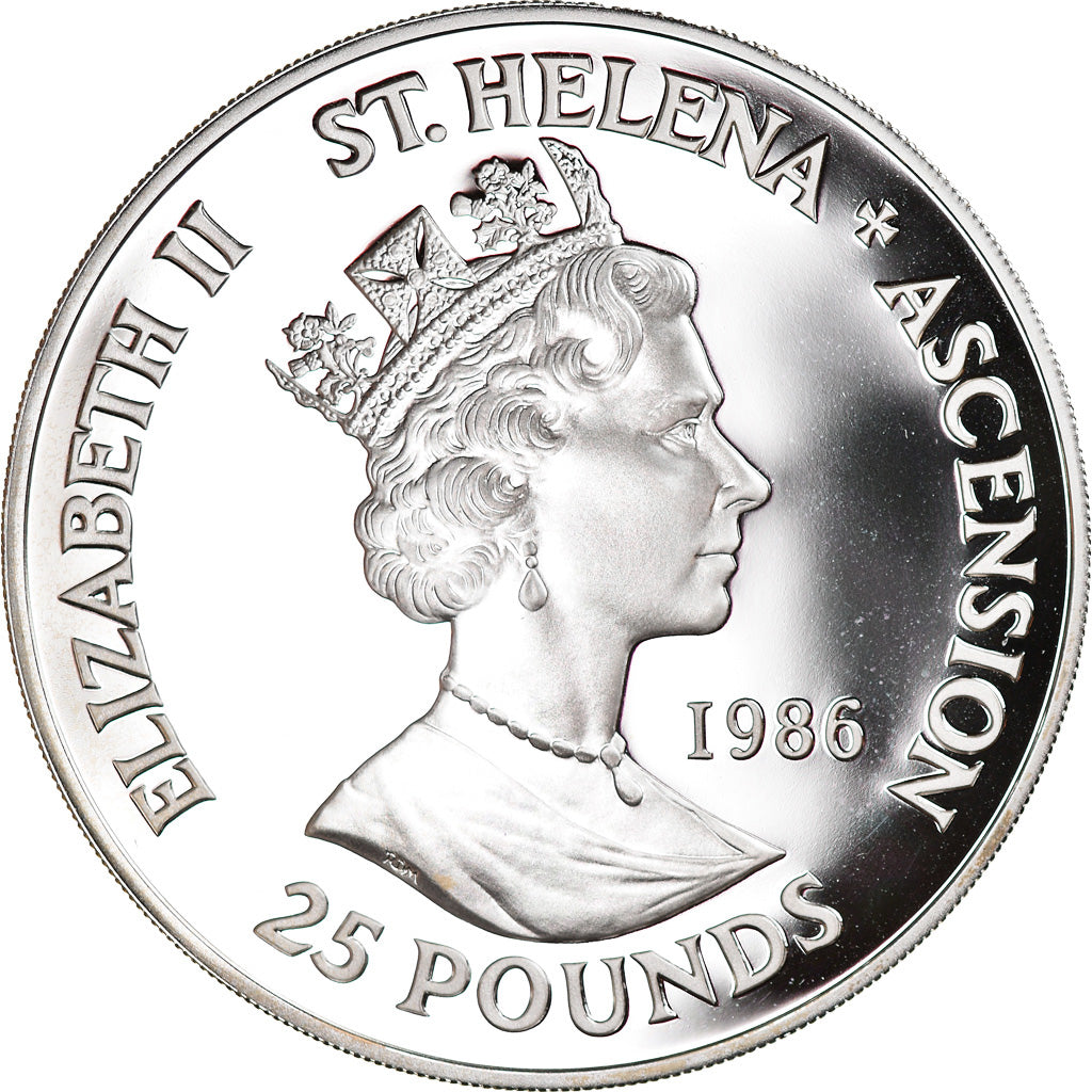 Monnaie, SAINT HELENA & ASCENSION, Elizabeth II, 25 Pounds, 1986, British Royal