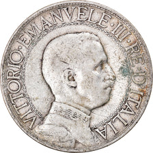 Moneta, Italia, Vittorio Emanuele III, 2 Lire, 1908, Rome, MB+, Argento, KM:46