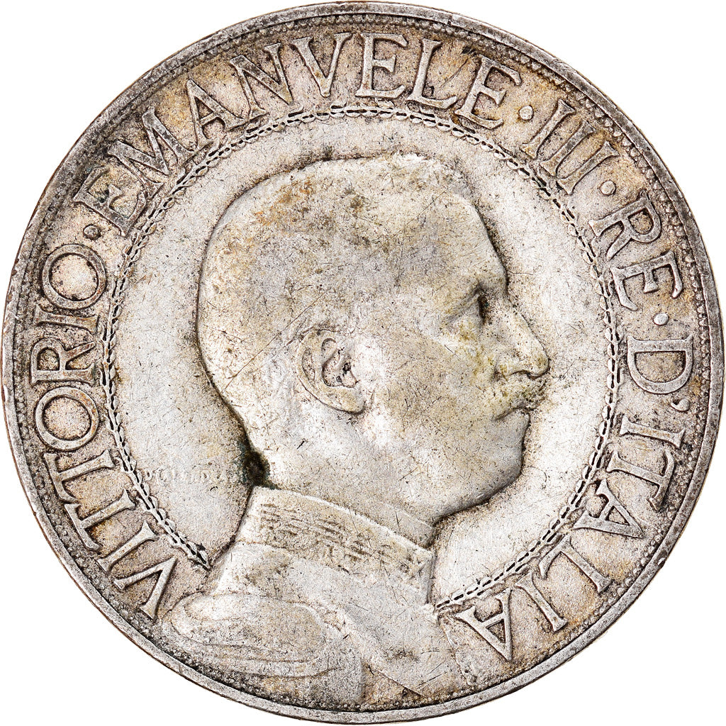 Monnaie, Italie, Vittorio Emanuele III, 2 Lire, 1908, Rome, TB+, Argent, KM:46