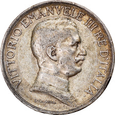 Coin, Italy, Vittorio Emanuele III, Lira, 1917, Rome, EF(40-45), Silver, KM:57