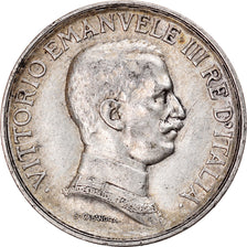 Coin, Italy, Vittorio Emanuele III, Lira, 1917, Rome, EF(40-45), Silver, KM:57