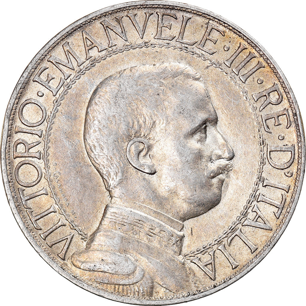 Coin, Italy, Vittorio Emanuele III, Lira, 1913, Rome, AU(55-58), Silver, KM:45