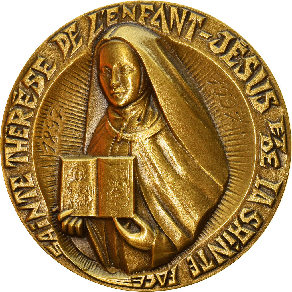 France, Medal, Sainte Thérèse de l'Enfant Jésus, Religions & beliefs, 1997
