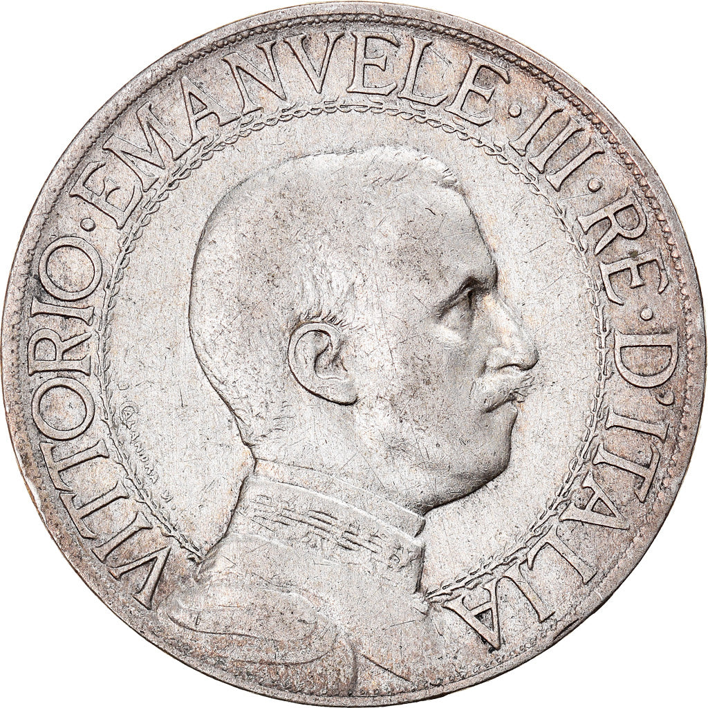 Coin, Italy, Vittorio Emanuele III, Lira, 1912, Rome, EF(40-45), Silver, KM:45