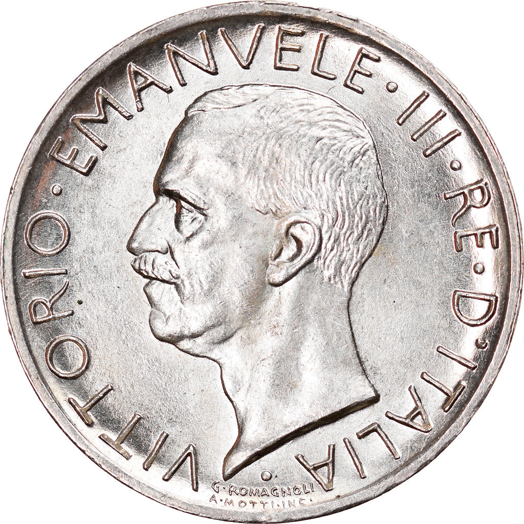 Coin, Italy, Vittorio Emanuele III, 5 Lire, 1930, Rome, AU(55-58), Silver