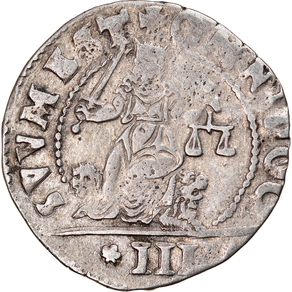 Coin, ITALIAN STATES, Anonymous, 4 Gazzette, Venezia, EF(40-45), Silver