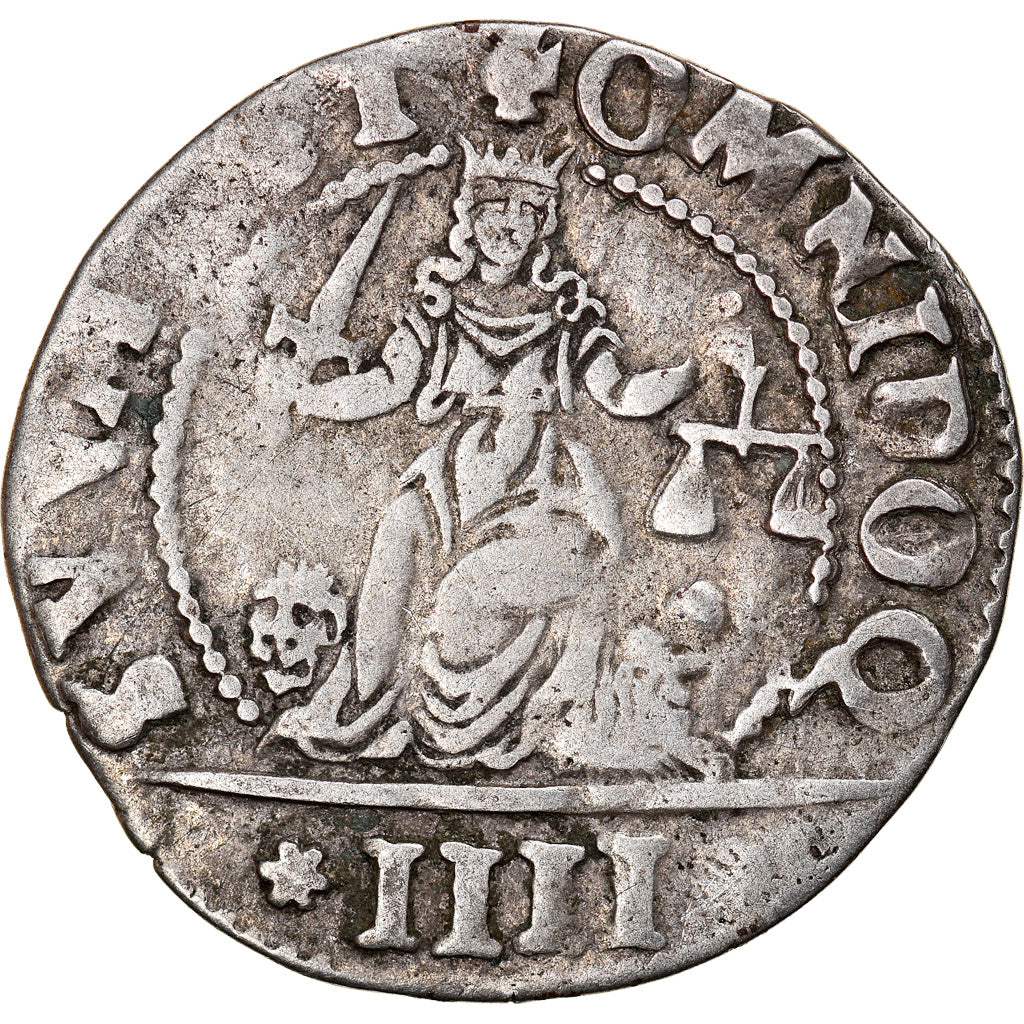 Coin, ITALIAN STATES, Anonymous, 4 Gazzette, Venezia, AU(50-53), Silver
