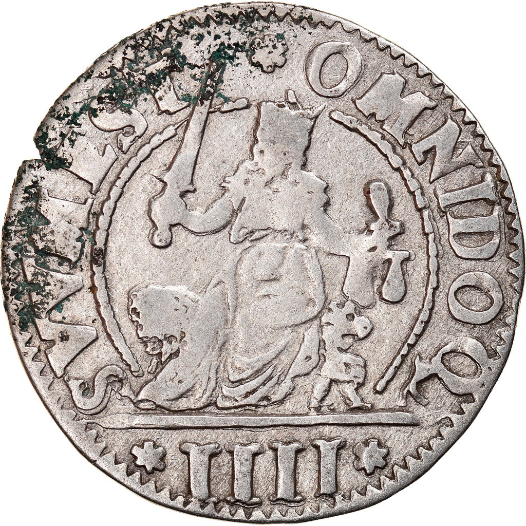 Coin, ITALIAN STATES, Anonymous, 4 Gazzette, Venezia, AU(50-53), Silver