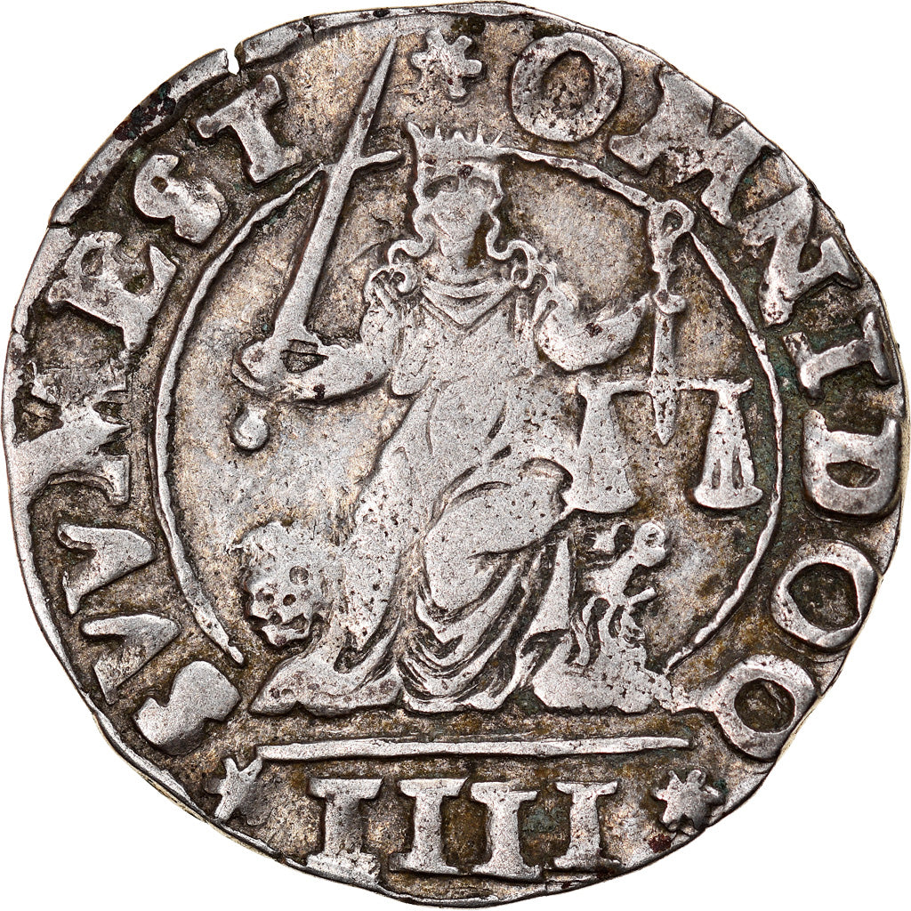 Coin, ITALIAN STATES, Anonymous, 4 Gazzette, Venezia, AU(50-53), Silver