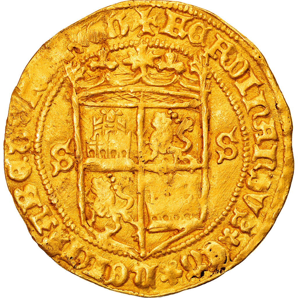 Moneda, España, Catholics kings, Castellano, Seville, Very rare, MBC+, Oro