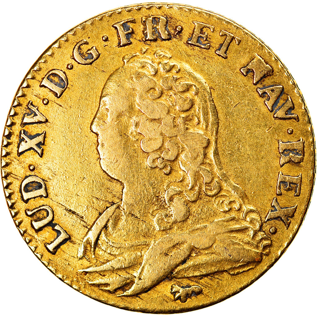 Monnaie, France, Louis XV, Louis d'or aux lunettes, Louis d'Or, 1726, Paris