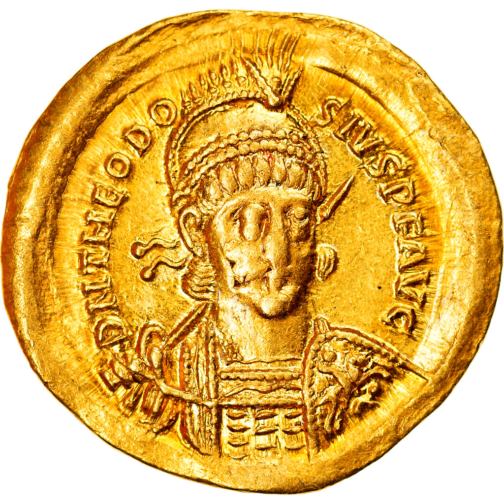 Coin, Theodosius II, Solidus, Constantinople, MS(63), Gold, RIC:202