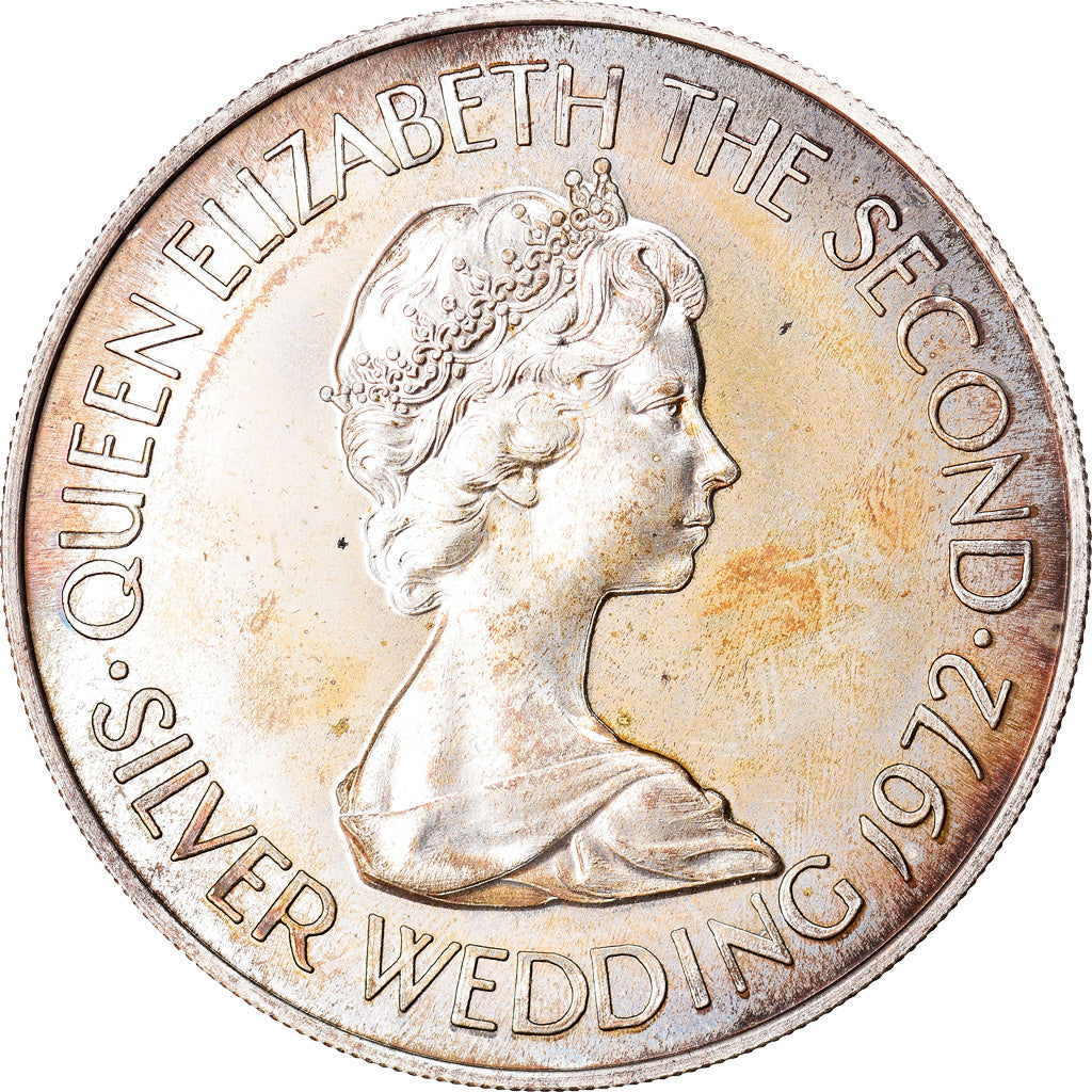 Coin, Jersey, Elizabeth II, Pound, 1972, MS(65-70), Silver, KM:36