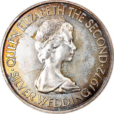 Coin, Jersey, Elizabeth II, 2 Pounds, 1972, MS(65-70), Silver, KM:37