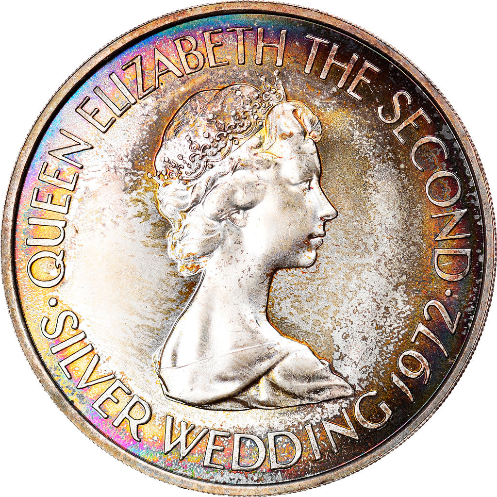 Monnaie, Jersey, Elizabeth II, 2 Pounds 50 Pence, 1972, FDC, Argent, KM:38