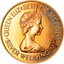 Coin, Jersey, Elizabeth II, 50 Pounds, 1972, MS(65-70), Gold, KM:43