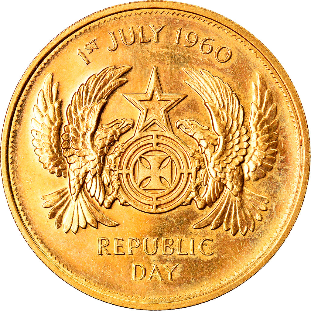 Monnaie, Ghana, 2 Pounds, 1960, SPL, Or, KM:1