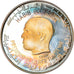 Coin, Tunisia, Dinar, 1969, Franklin Mint, MS(65-70), Silver, KM:298