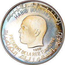Coin, Tunisia, Dinar, 1969, Franklin Mint, Franklin Center, PA, MS(65-70)