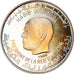 Coin, Tunisia, Dinar, 1969, Franklin Mint, MS(65-70), Silver, KM:293