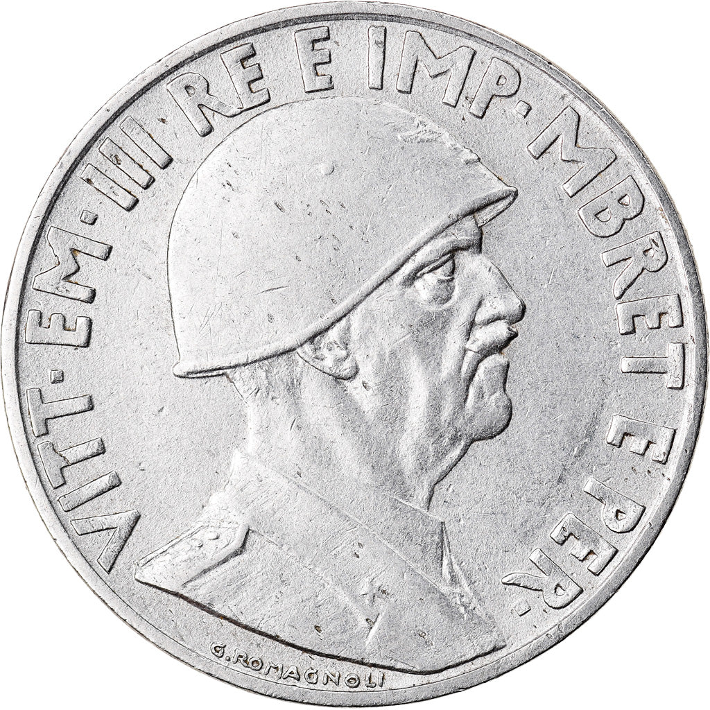 Moneta, Albania, Vittorio Emanuele III, Lek, 1939, Rome, BB+, Acciaio