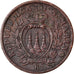 Coin, San Marino, 5 Centesimi, 1936, Rome, EF(40-45), Bronze, KM:12